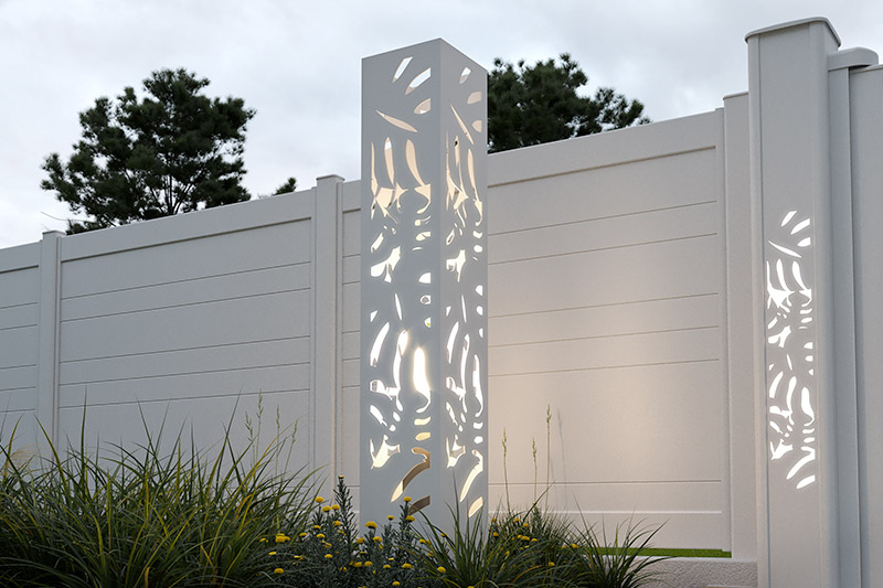 Habillage extérieur blanc en aluminium pour spots