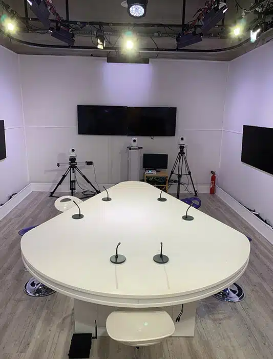 Décoration d'intérieure d'un studio tv