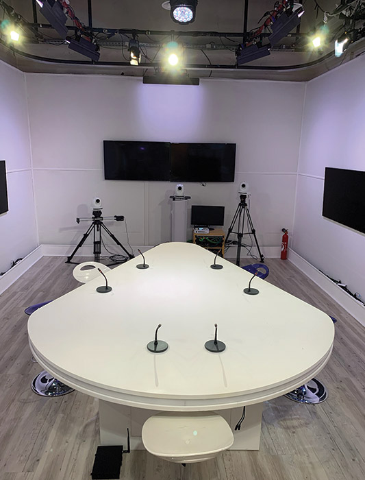 Décoration d'intérieure d'un studio tv