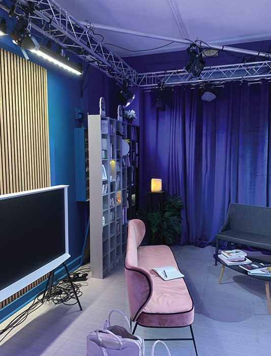 Décoration d'intérieure d'un studio tv
