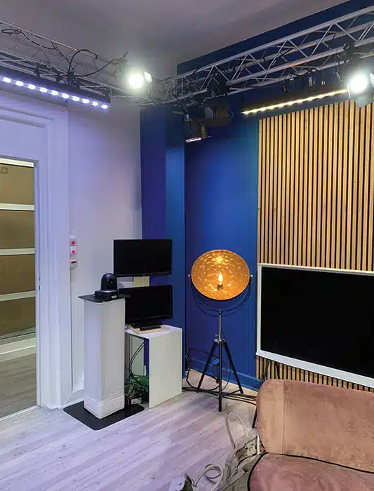 Décoration d'intérieure d'un studio tv