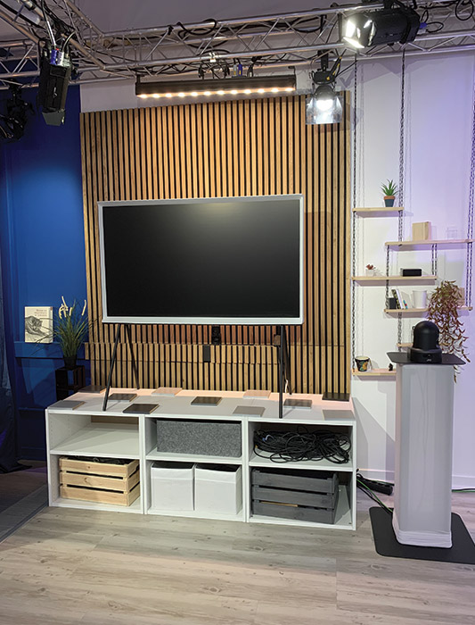 Décoration d'intérieure d'un studio tv