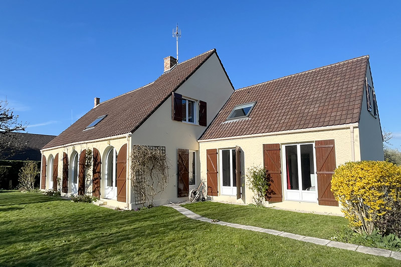 Ravalement de façade d'une maison