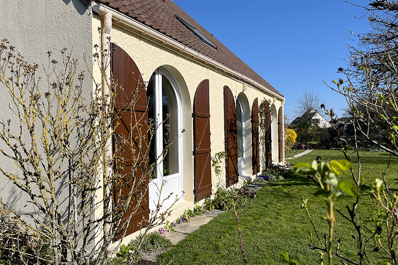 Ravalement de façade d'une maison
