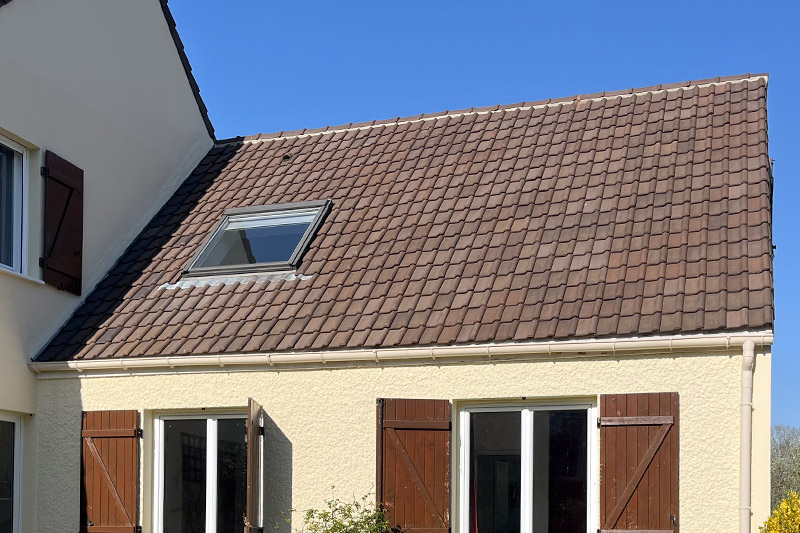 Traitement de toiture d'une maison individuelle